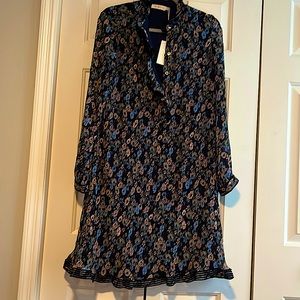 NWT Tory Burch Deneuve Ruffle-Trim Floral-Print Dress Size 8